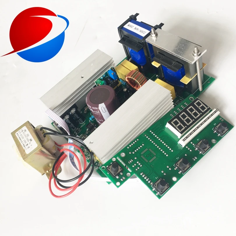 UCE 200W Frequency Tracking Ultrasonic PCB Generator With Display Board For Cleaning machinery accessories