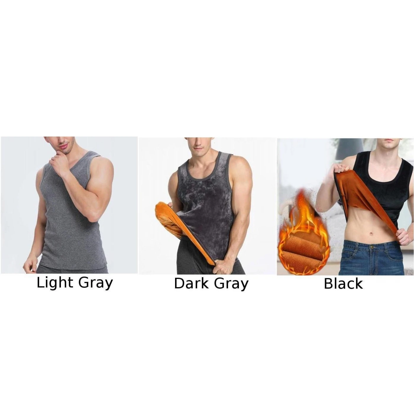 sleeveless o neck tanks Men's Waistcoat Vest Sleeveless Thickening Soft Bottoming warm Tops winter under tops