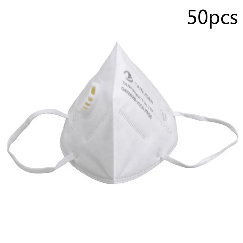 

N95 Respirator Mask KN95 mascarillas de proteccion Mouth Valve Masks 50pcs Non-woven PM2.5 Face Mask tapabocas N95 Protection
