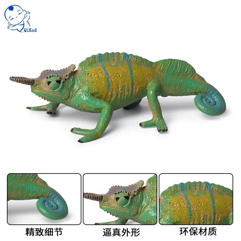 New Children's Simulation Reptile Model Wild Lizard Toy Chameleon Amphibian Ornaments Home Decorations | Игрушки и хобби
