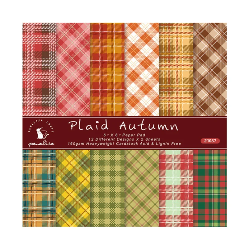 25 Sheets Pliad Autumn Of Scrapbooking DIY Photo Album Hand Account Background Paper Decorative Paper Single-sided Pattern Paper