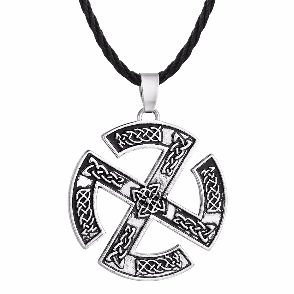 Cxwind Valkyrie Symbole славянская Подвеска Ожерелье Викинг скандинавский языческий амулет скандинавские ювелирные изделия скандинавские Модные Этнические ожерелья - Окраска металла: CX-VN072-S