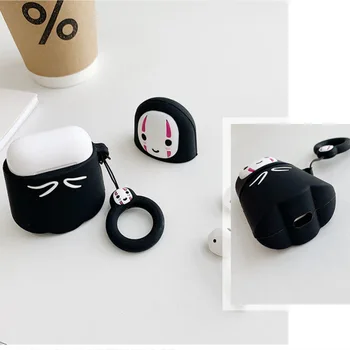 

Cartoon No Face Man 3D for AirPods Case Soft Silicone Earbuds Wireless Earphone Charging Cover Earphone Case For Apple AirPods