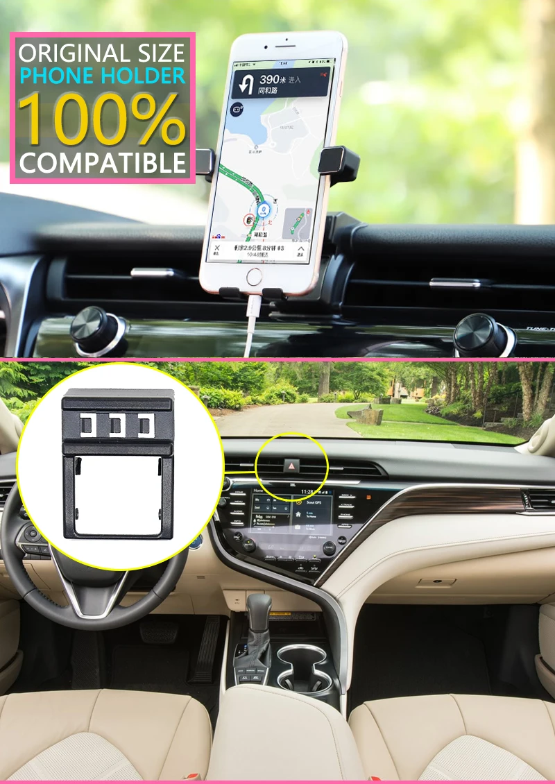 Автомобильный держатель для мобильного телефона для Toyota Camry 70 XV70 вращающийся gps Поддержка телефона voiture кронштейн автомобильные аксессуары