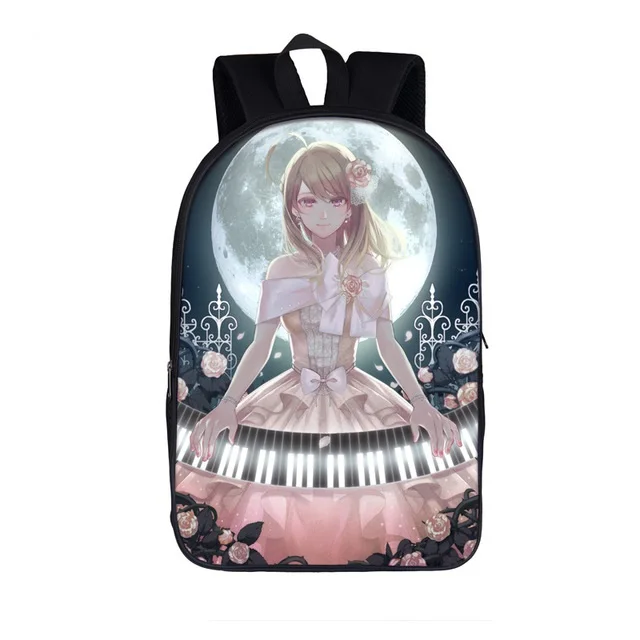 as pictures Danganronpa Dangan Ronpa Monokuma школьный рюкзак для девочек и мальчиков школьные сумки для подростков Mochila Sac A Dos - Цвет: as pictures