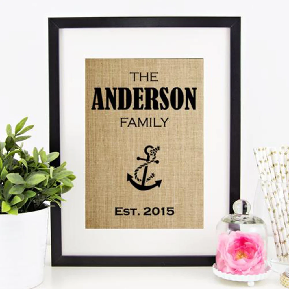 

Индивидуальный Регулируемый СЕМЕЙНЫЙ Знак, подарок для родителей, согревающий подарок для пары, рустикальный фотографический знак