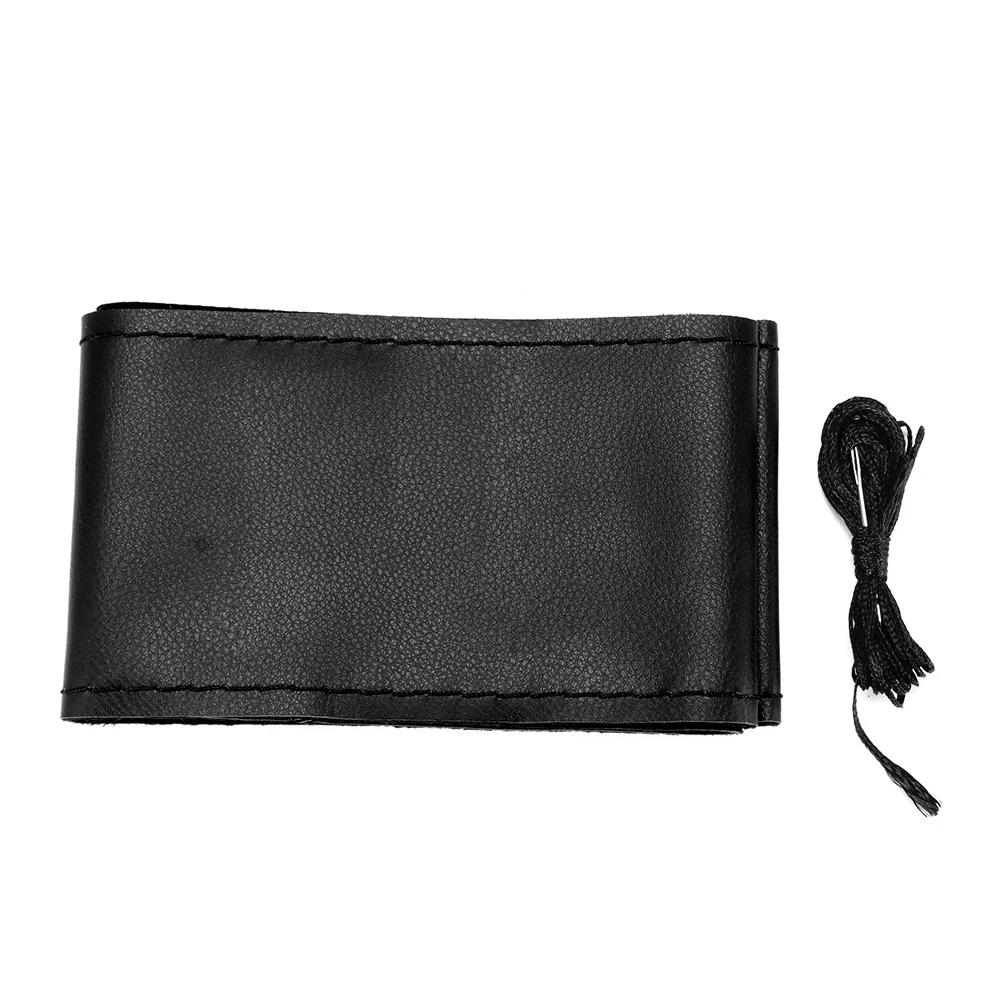 Чехол рулевого колеса автомобиля Универсальный волоконный кожаный подходит для