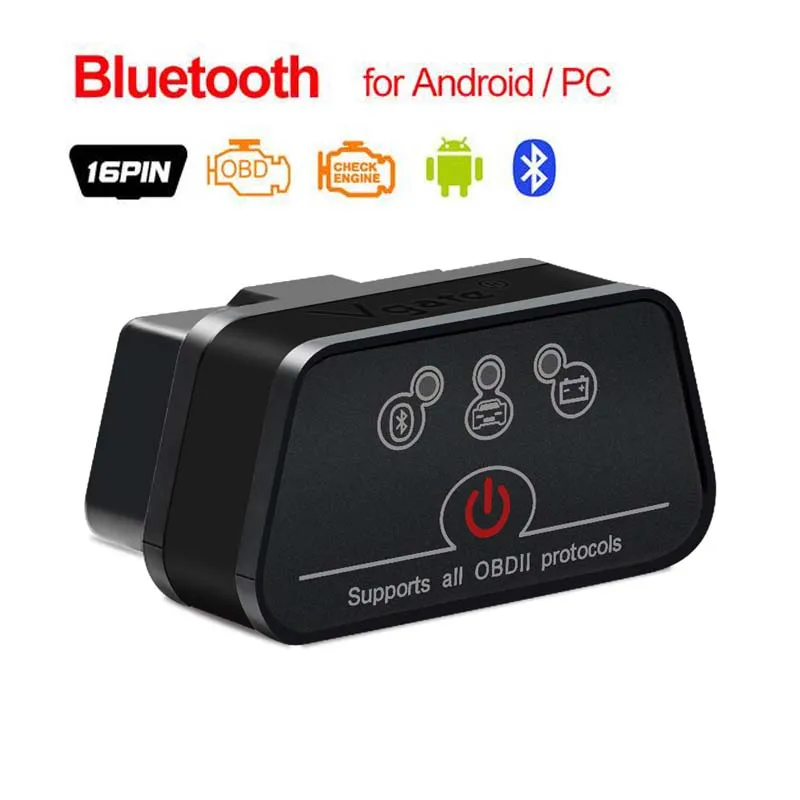 Bluetooth Android Vgate iCar2 ELM327 V2.1 Wifi для IOS/Android OBD2 сканер ELM 327 Bluetooth V2.1 OBD2 OBDII диагностический инструмент автоматический считыватель кодов - Цвет: Bluetooth Android