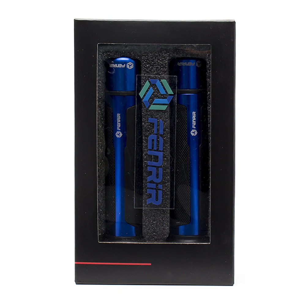 7/" 22 мм Универсальные уличные и гоночные алюминиевые мотоциклетные ручки с ЧПУ/ручки на руль - Цвет: Blue With Box