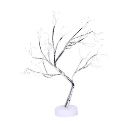 108 светодиодов настольный светильник в виде дерева бонсаи белые ветви Gypsophila огни домашние вечерние свадебные украшения для помещений
