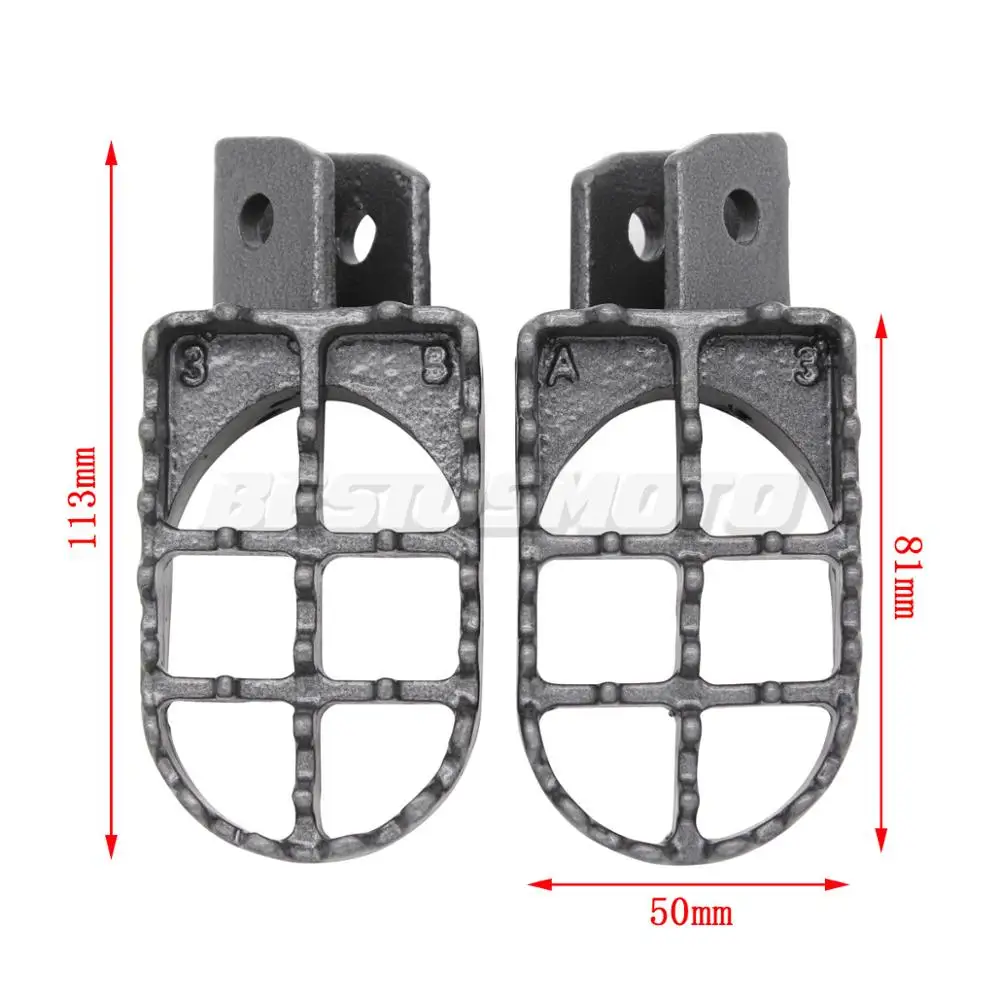 1 пара мотокросса чугунные Подножки для ног для Yamaha PW 50 80 PW50 PW80 TTR 90 TTR90 TW 200 TW200