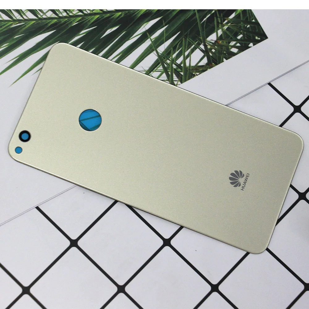 E-family 5.2" Back Cover for Huawei P8 lite / P9 lite Battery Cover Housing Door Glass with adhesive for Pra-LX1 LX3 - Цвет: Gold