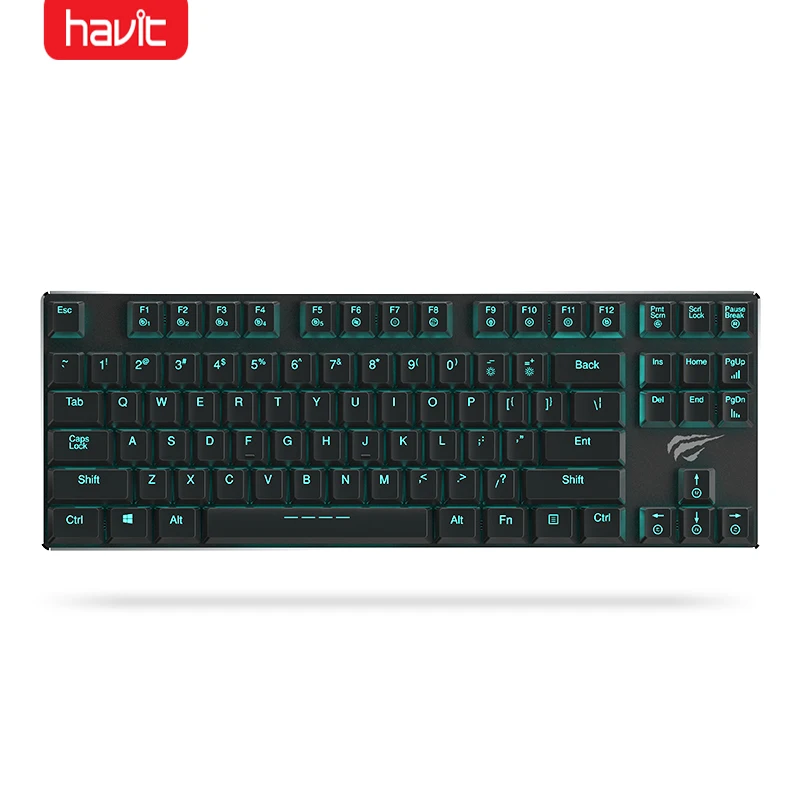 Havit игровая механическая клавиатура с подсветкой Проводная экстра-тонкая и