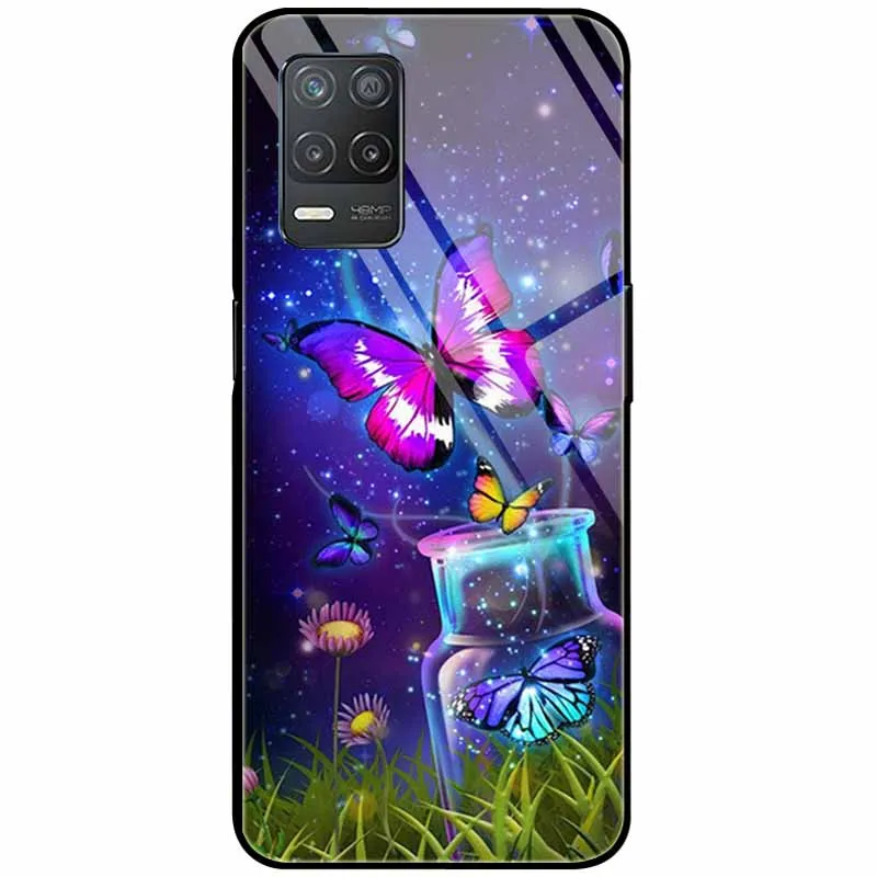 Tempered Glass Hard Protective Back Cover - Cute Design