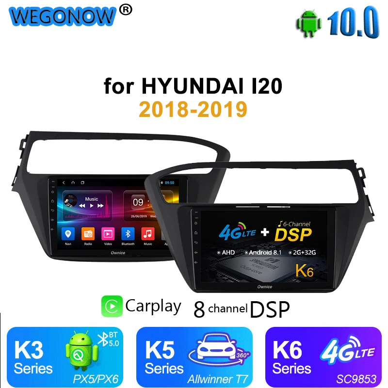 Автомобильный радиоприемник Ownice Android 10 4 Гб ОЗУ 64 ПЗУ DVD GPS навигация головное