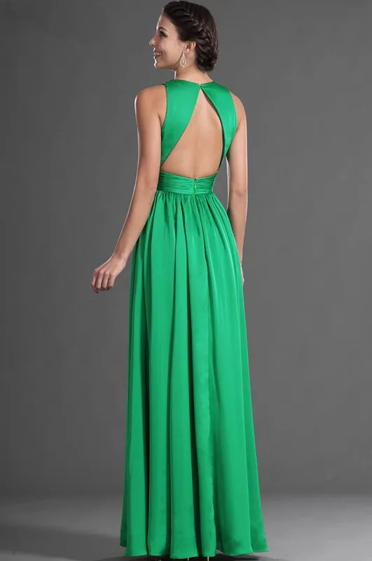 Free-Shipping-New-Arrival-Sexy-V-neck-Green-Chiffon-Evening-Dress