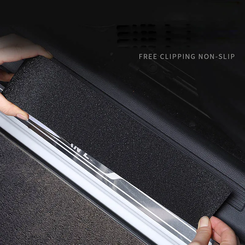 

5D Non-slip Nano Glue Sticker 5M 10M PEVA Rubber Car Door Anti-Kick Pad Threshold Stickers For Step Wear Toilet Bathroom Floor