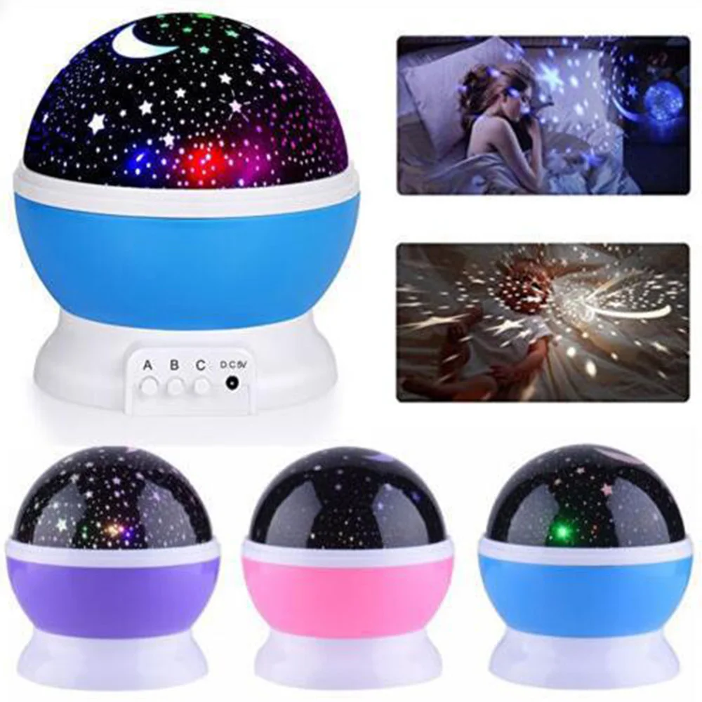 

Luminous Toys Novelty Star Projection lamp Romantic Sky LED Night Light Projector Creative Birthday Toy,Children bedroom lamp