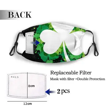 

protective mask with filter Love Beer Shamrock anti dust PM2.5 reuse adult teen child girl