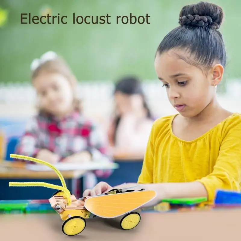 

Electric Locust Reptile Toy Excellent Durable Wood Metal Plastic DIY Bionic Robot Kids Manual Model Educational Toys
