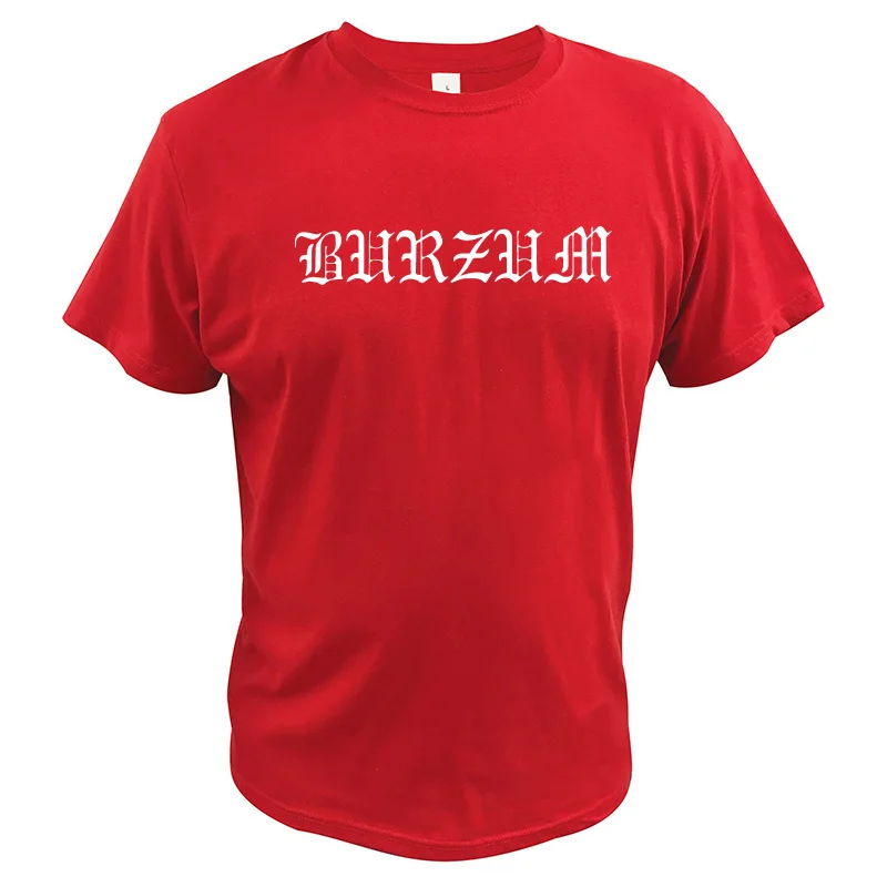 Burzum T Shirt Black Metal Tee Diablo Cool Letter Print Shirt Simple Short Sleeve Breathable O-neck