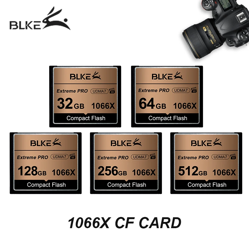 BLKE карта памяти CF карта 128 Гб 64 ГБ 32 ГБ Extreme Pro UDMA7 1066X компактная флэш-карта высокая скорость UDMA7 1066X для камеры Canon Nikon