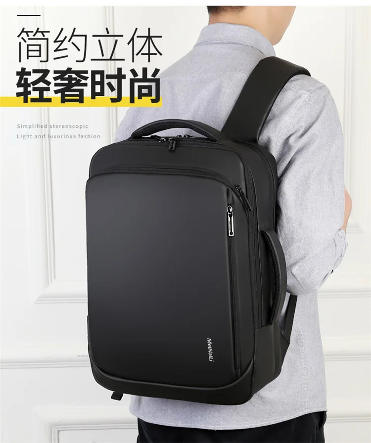 Новинка, рюкзак для ноутбука, мужские рюкзаки, бизнес рюкзак, водонепроницаемый рюкзак, зарядка через usb, сумки для путешествий