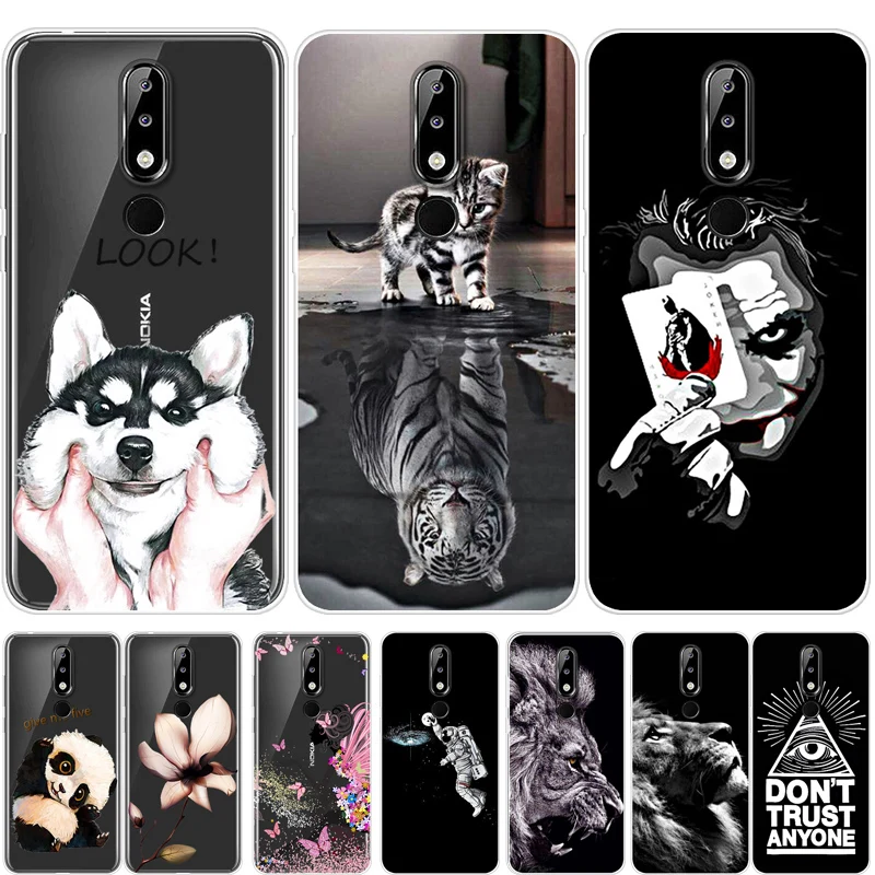 

For Nokia 5.1 Plus 5.86" Case Soft TPU Silicone Cover Cool Cartoon Phone Case For Nokia 5.1 Plus 5.1Plus X5 Back Cover Coque