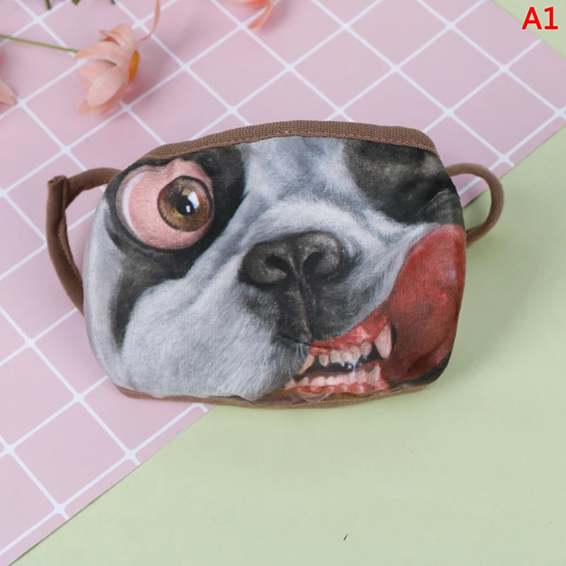 Cute Cotton Dustproof Mouth Face Mask Anime Cartoon Kpop Lucky Bear Dog Cat Women Men Muffle Face Mouth Masks