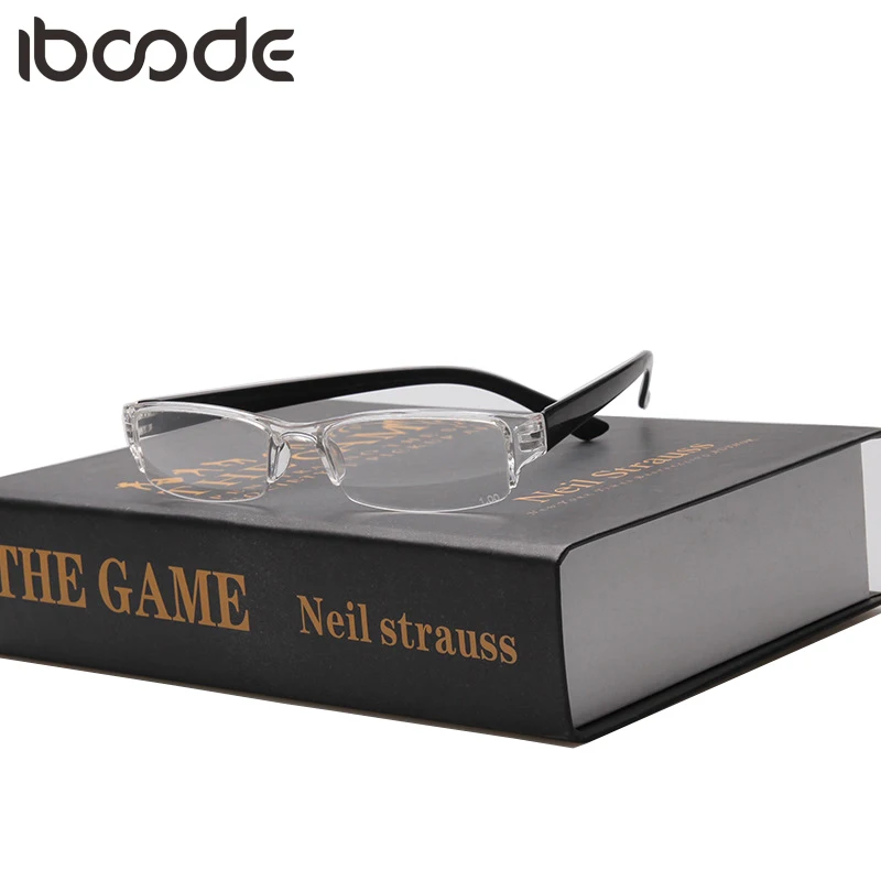 

iboode Fashion Transparent Square Glasses Clear Frame Women Spectacle Myopia Glasses Men Eyeglasses Frame Nerd Optical Frames
