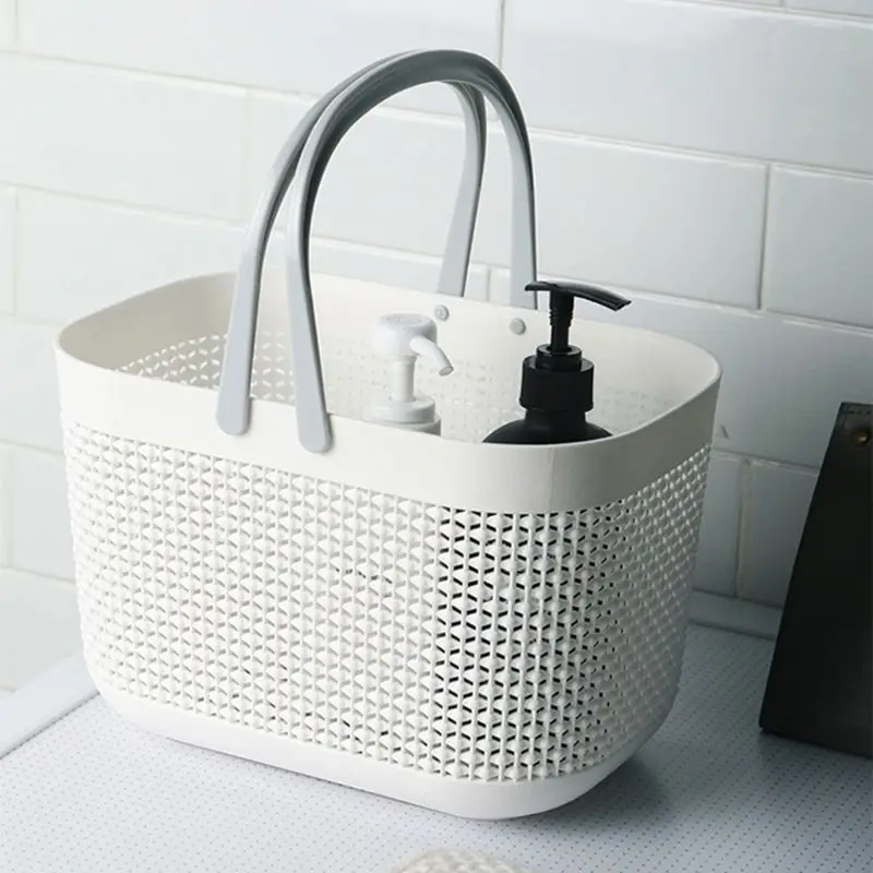 Mesh Shower Caddy Handy Plastic Baskets with Handles Storage Bathroom Accessories