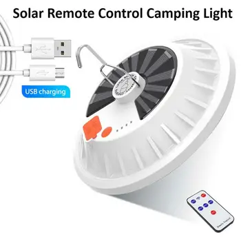 

Solar LED Bulb Energy Saving Light Portable Hanging Lamp For Camping Hiking Fishing Emergency Lighting Remote Control 60/120 Led
