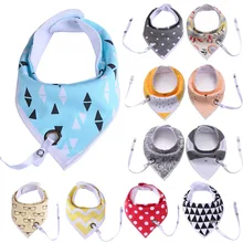 Детские нагрудники, бандана с зажимом, детские нагрудники для кормления, тканевые нагрудники для новорожденных, треугольный шарф, Детские аксессуары