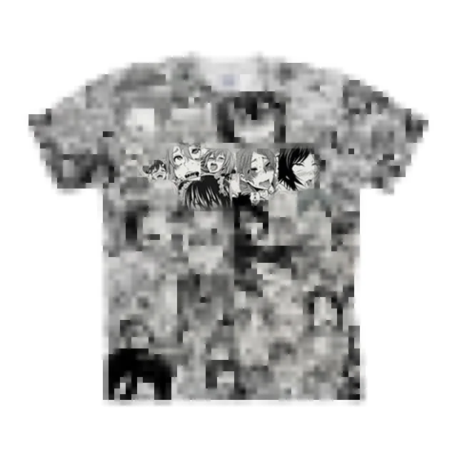 TX1085(Asian Size) Специальный откидной передник рот Ahegao 3D футболка Для мужчин Для женщин забавные аниме Мужская футболка, с печатью летняя футболка с короткими рукавами Homme уличная человек - Цвет: TX1085(Asian Size)