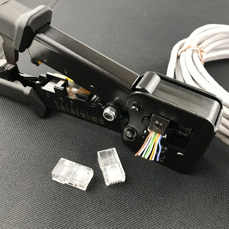 Качественная многофункциональная сеть EZ RJ11 RJ12 RJ45 LAN кабель обжимной инструмент Cat6 разъем с комбинированными плоскогубцами