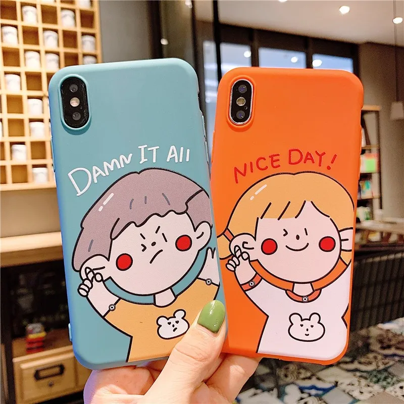 

For Iphone 7 8 Plus 6s Cartoon Character Comic Phone Case For IPhone X XS 7 8 Plus 6 6S Soft Silicone Cover Case