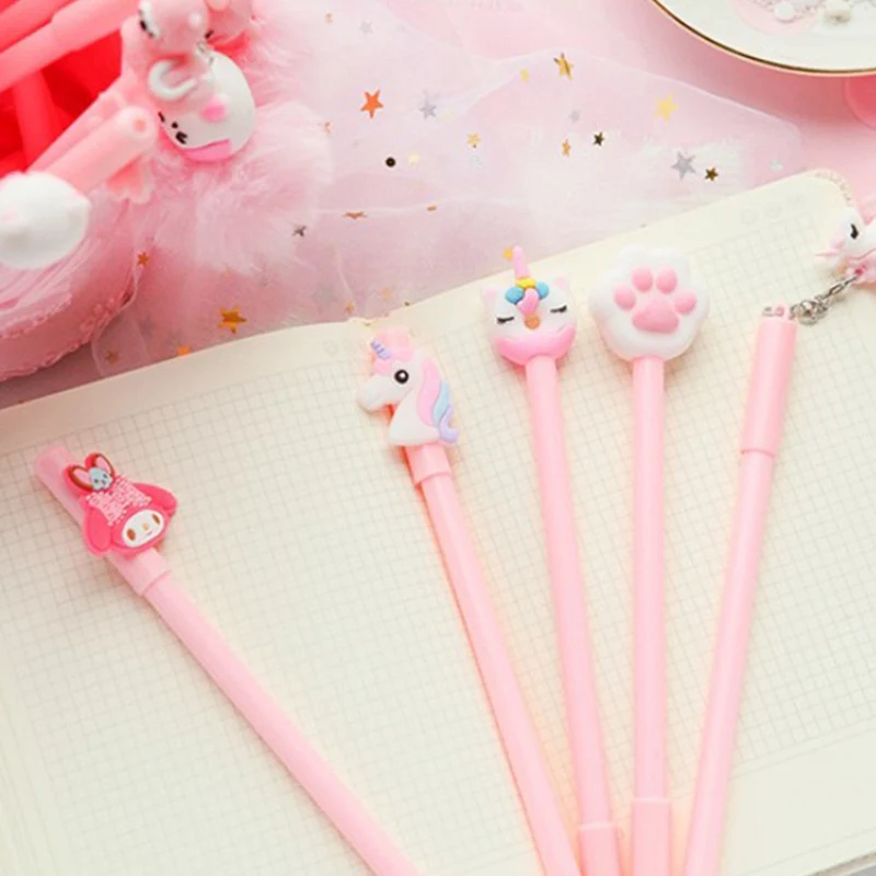 

6Pcs/Set Novelty Cute Gel Pen Unicorn Pen Stationery School Supplies Ink Pen School Stationery Office Suppliers Pen Kids Gifts
