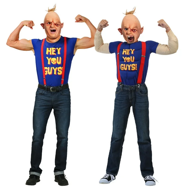 

The Goonies Cosplay Costume Lazy Halloween Carnival Uniforms Movie Male Kids Fancy Dress Outfit Hey You Guys Vest Set