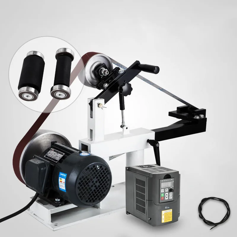 3 в 1 шлифовальный станок точилка маленький Настольный Электрический полировщик Многофункциональный ленточный шлифовальный станок VEVOR-s1 3 в 1 шлифовальный станок точилка маленький Настольный Электрический полировщик Многофункциональный ленточный шлифовальный станок VEVOR-s1