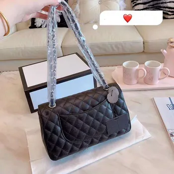 

High Quality Classic Fashion Leather Women's Chain Bag High Quality Diagonal Bag Women's Leather Shoulder Bag Handbag Wallet