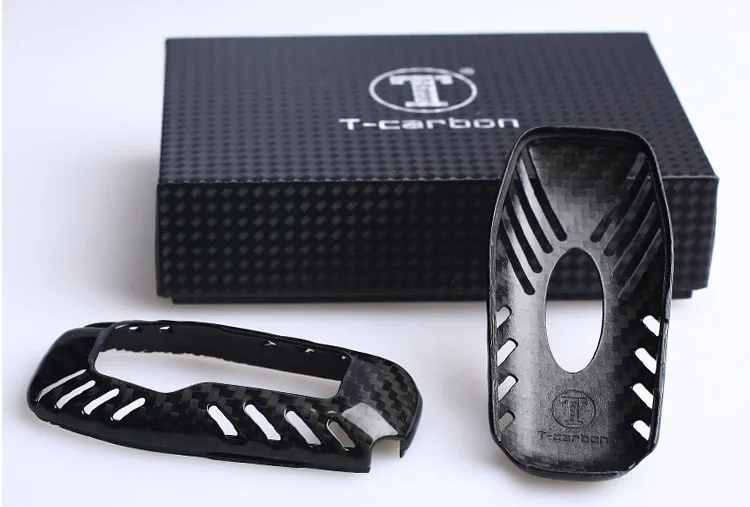 T-carbon чехол для ключей из углеродного волокна для Ford Mustang Fusion Mondeo F-150 Lincoln Edge Explorer MK