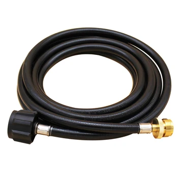 

12ft QCC1 Hiking Grill Rubber Propane Adapter Hose Outdoor Camping Gas Tank Converter Stove 1lb To 20lb Furnace Leakage Free