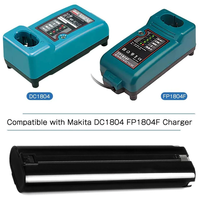 9.6V 4.0AH NI-MH Replacement Battery for MAKITA B9000 9000 9001 9002 9033 Tools 