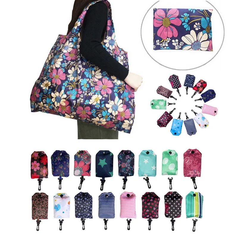 PUIMENTIUA горячая Распродажа Женская печать Мобильная складная сумка для покупок Портативная сумка через плечо многоразовый тотализатор маленькие водонепроницаемые сумки для хранения