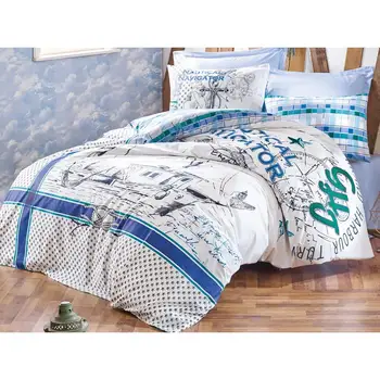 

Cotton Box Maritime Duvet cover set Vira Green Double Personality