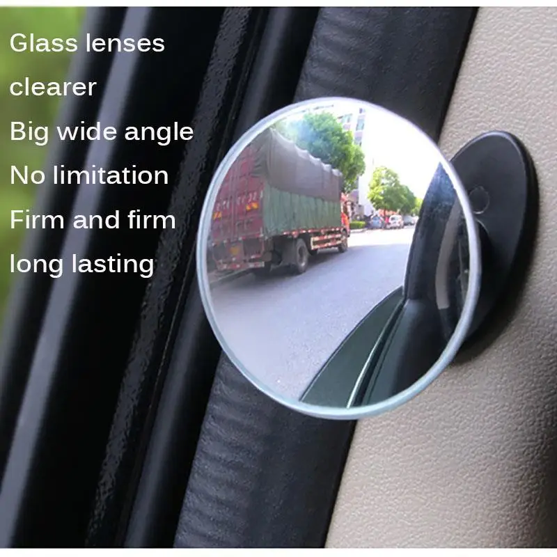 360 градусов вращение автомобиля широкоугольное круглое выпуклое зеркало автомобиля боковое слепое пятно зеркало заднего вида внутренние зеркала Детские зеркала