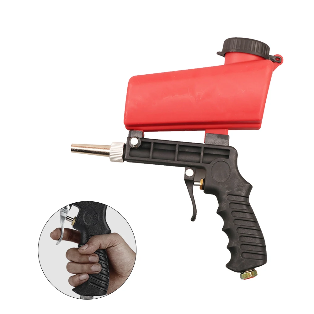 Portable 90psi Gravity Sandblasting Gun Pneumatic Small Sand Blasting