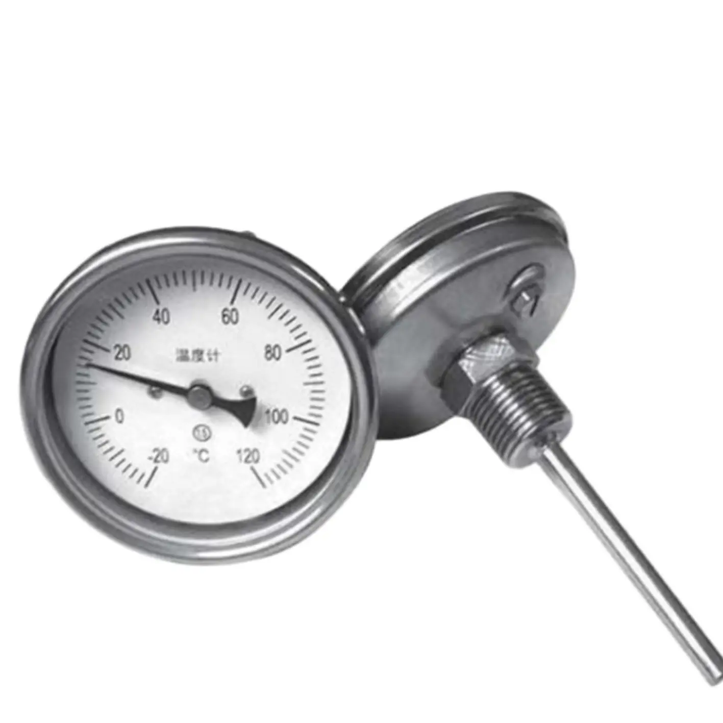 High Quality Pipe Thermometers Bimetal Thermometer Anlegethermometer  Galvanized Steel Rohrthermometer Stainless Steel - AliExpress