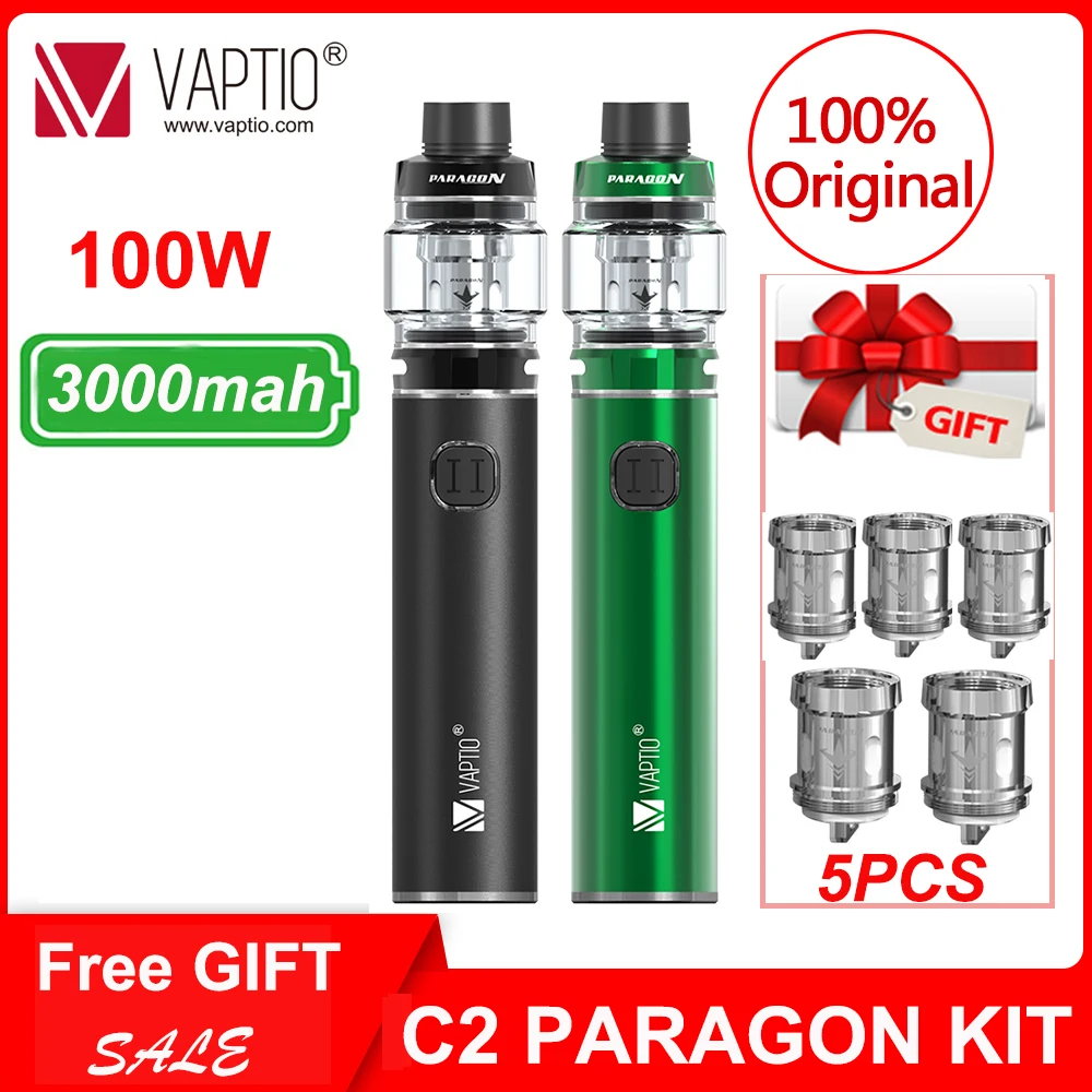 Вейп ручка Vaptio C2/C2 PARAGON 100 Вт 3000 мАч 4 0 мл/8 мл|Системы нагревания табака и