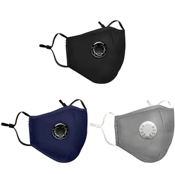 

3Pcs Facemask Cute Print Black Cotton Thick Breathable Face Cover Filter Coldproof Earloop Dustproof Cover Set Mascarillas маска